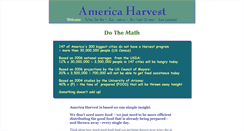 Desktop Screenshot of americaharvest.org